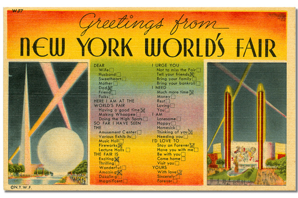 Greetings from the New York World’s Fair