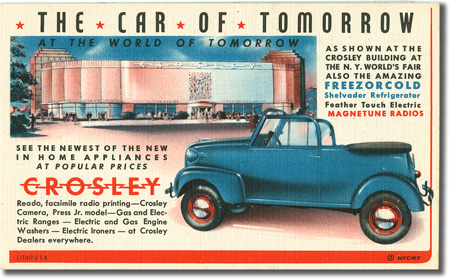 The Car of Tomorrow – Crolsey, Printed by Crosley