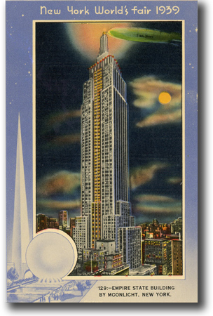 Empire State Building by Moonlight, New York