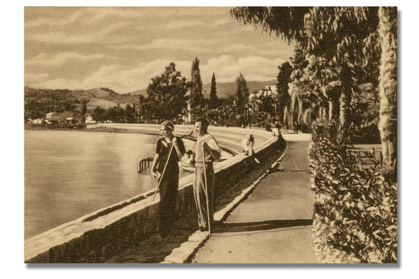 Vacationers on the shores of the Black Sea