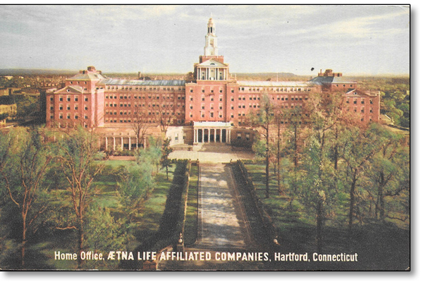 Ætna life Insurance Postcard