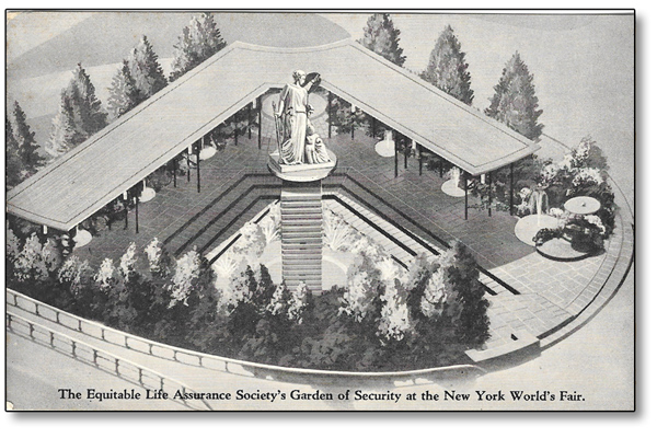 Equitable's Garden of Security Postcard