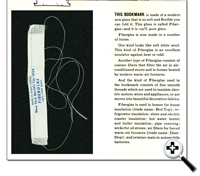 fiberglass bookmark and explanation