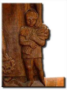 Unidentified 1939 New York World's Fair Wood Carving