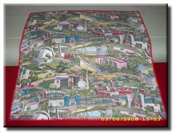 Unidentified 1939 New York World's Fair Printed Cloth