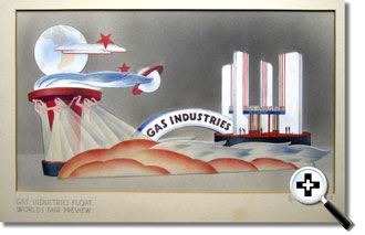 Gas Industries Float painting by Hugh Troy