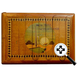 World's Fair Wooden Cigarette Case