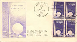 The First Day of Issue - 1939 New York World's Fair