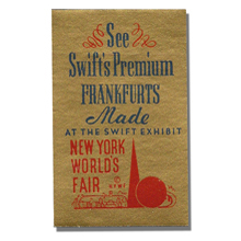  Swift Premium Meats - 1939 New York World's Fair sticker