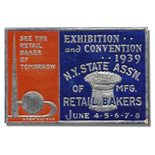  Retail Bakers - 1939 New York World's Fair metalic sticker