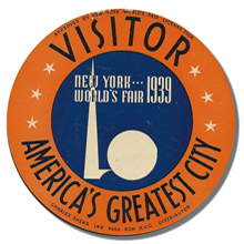 1939 NY World's Fair - Visitor  - sticker