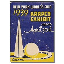 1939 Karpen Exhibit sticker