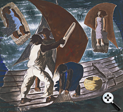 Jangadas do Norte (Rafts from the North) by artist Candido Portinari