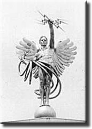 A statue of Mercury, the 'Spirit of Electricity,' was the AT & T symbol.