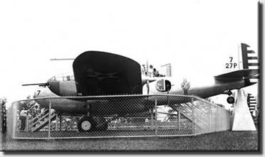 Fighting Plane on view near Aviation Building. Summer 1939