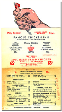 Famous Chicken Inn - Menu