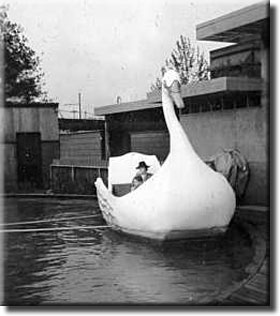 Swan ride in Children's World at the 39 NY World's Fair