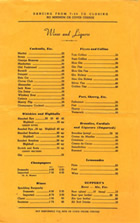 Midway Inn Menu page 1